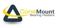 A cone motion logo with the words ,