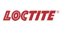 A red and white logo for loctite