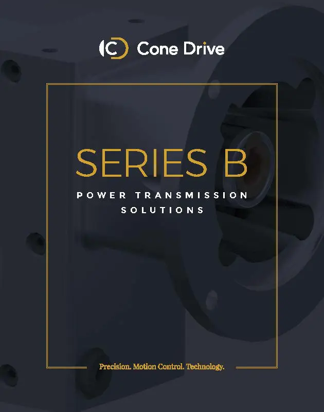 A brochure cover for cone drive