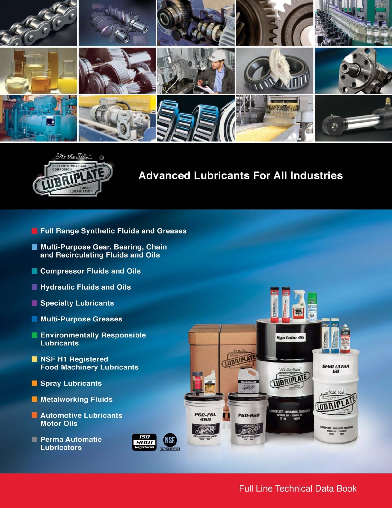 A poster of various products and services.