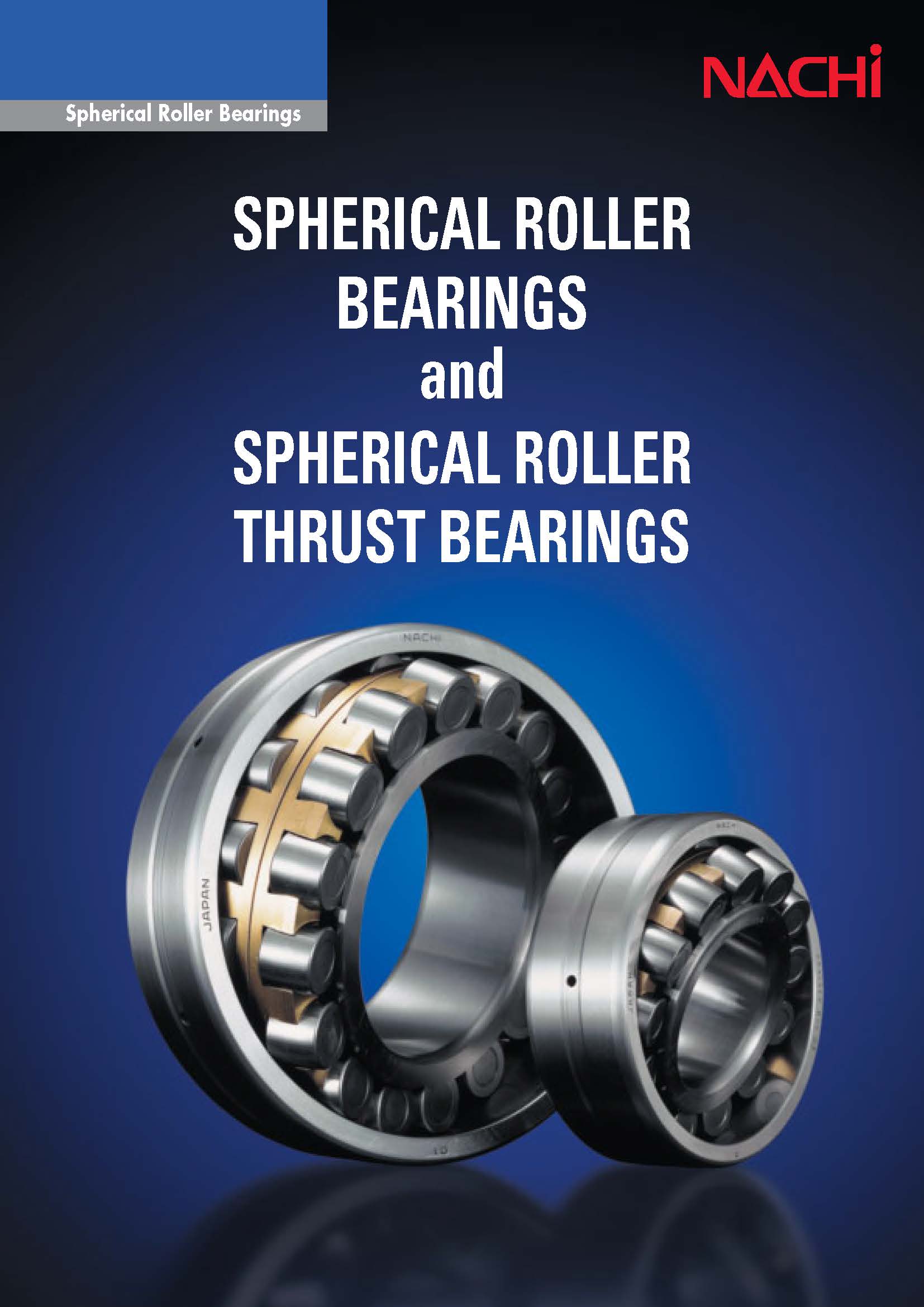 A book cover with two ball bearings and one thrust bearing.