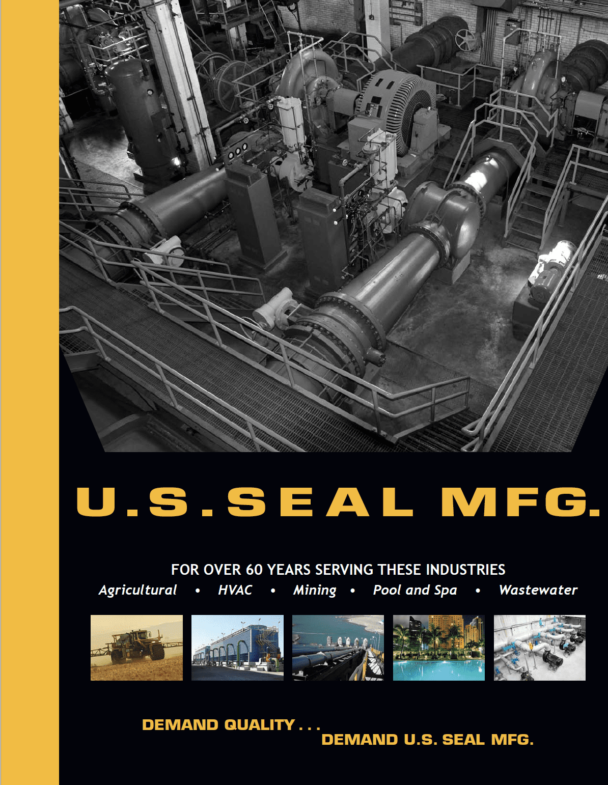 A brochure cover for the u. S. Seal mfg. Company